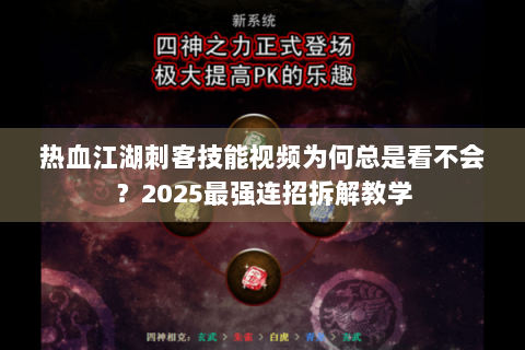 热血江湖刺客技能视频为何总是看不会？2025最强连招拆解教学