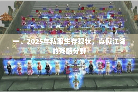 一、2025年私服生存现状，真假江湖的残酷分野