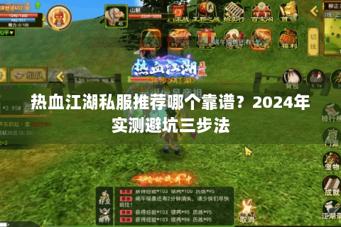 热血江湖私服推荐哪个靠谱？2024年实测避坑三步法