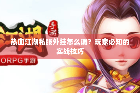 热血江湖私服外挂怎么调？玩家必知的实战技巧