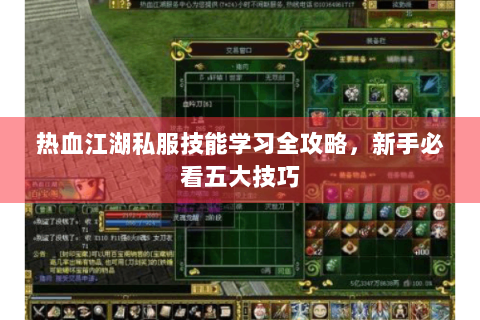 热血江湖私服技能学习全攻略，新手必看五大技巧