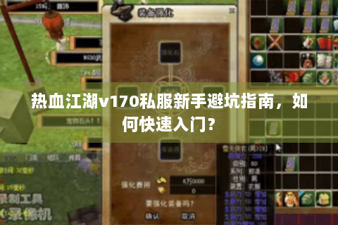热血江湖v170私服新手避坑指南，如何快速入门？