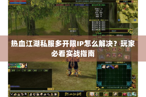 热血江湖私服多开限IP怎么解决？玩家必看实战指南