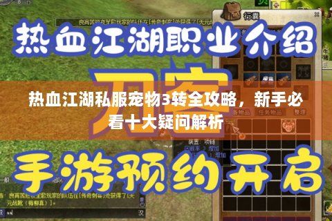 热血江湖私服宠物3转全攻略，新手必看十大疑问解析