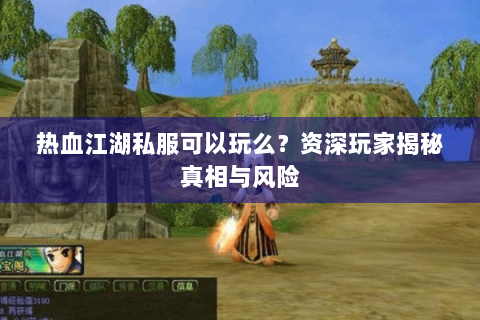 热血江湖私服可以玩么？资深玩家揭秘真相与风险