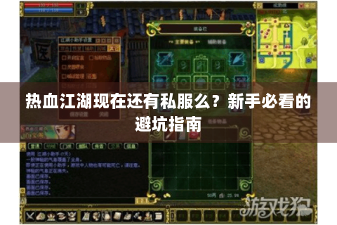 热血江湖现在还有私服么？新手必看的避坑指南