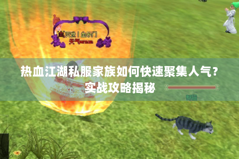 热血江湖私服家族如何快速聚集人气？实战攻略揭秘