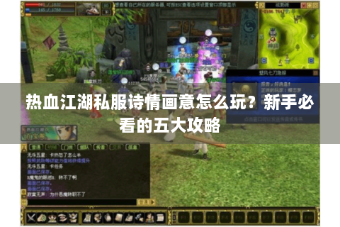 热血江湖私服诗情画意怎么玩？新手必看的五大攻略