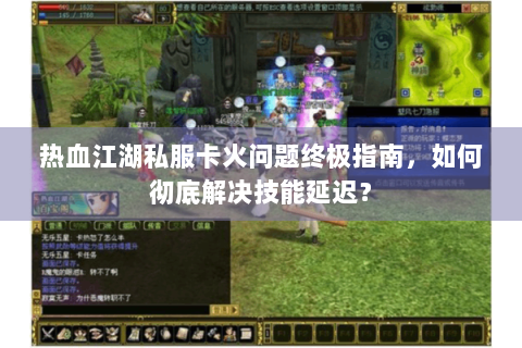 热血江湖私服卡火问题终极指南，如何彻底解决技能延迟？