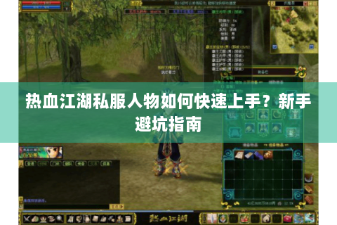 热血江湖私服人物如何快速上手？新手避坑指南