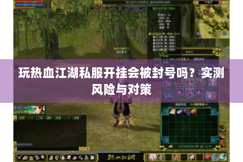 玩热血江湖私服开挂会被封号吗？实测风险与对策