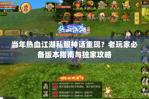当年热血江湖私服神话重现？老玩家必备版本指南与独家攻略
