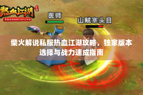 柴火解说私服热血江湖攻略，独家版本选择与战力速成指南