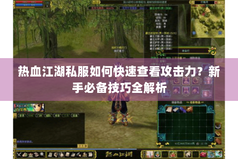 热血江湖私服如何快速查看攻击力？新手必备技巧全解析