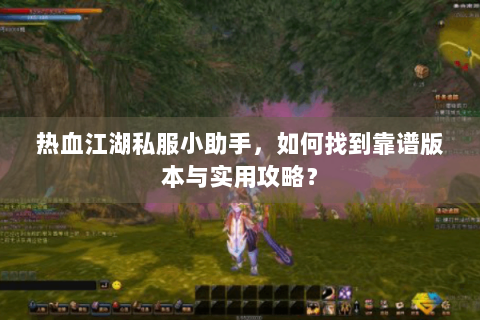 热血江湖私服小助手，如何找到靠谱版本与实用攻略？