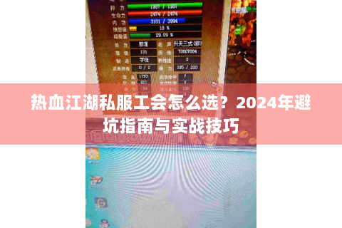 热血江湖私服工会怎么选？2024年避坑指南与实战技巧